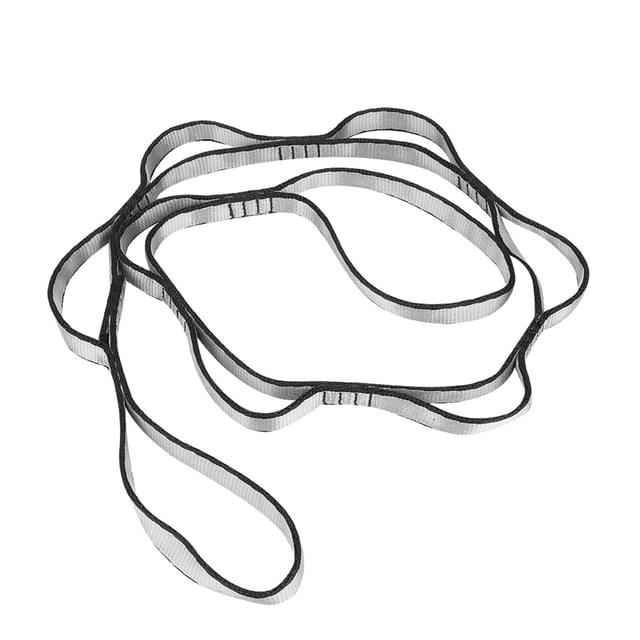 Correa de extensión para hamaca, yoga aéreo, camping al aire libre, 1,1 m, 7 bucles (gris)