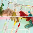 thumbnail image 4 of Cat Toy Wand Interactive Faux Feather Kitten Play Wand Cat Stick Toy with Bell, 4 of 10