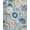 Blue, Pattern 5, variant on ODIKA 4'x6' Machine Washable Non-Slip Area Rug, Floral Vine Cushioned High Traffic Rug, Gray, 84850