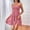 X-20Pink, variant on YMNXA Womens Dress Sleeveless Suspender Solid Color Ruffle Hem A Line Elegant Comfortable Mini Dress For Daily Wear Black L