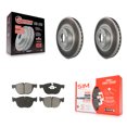 thumbnail image 1 of Transit Auto Front Coated Disc Brake Rotors and Semi-Metallic Pads Kit for Car BMW X5 X6 KGS-100388, 1 of 11