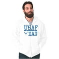 thumbnail image 4 of US Air Force USAF Dad Military Father Zip Hoodie Sweatshirt Men Brisco Brands S, 4 of 6