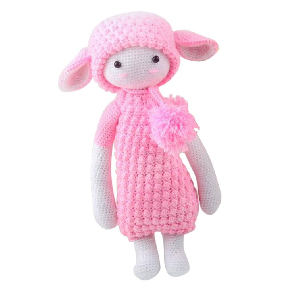 DIY Mini Crochet Set - Lamb Craft Set Crochet Animal to Crochet Yourself for
