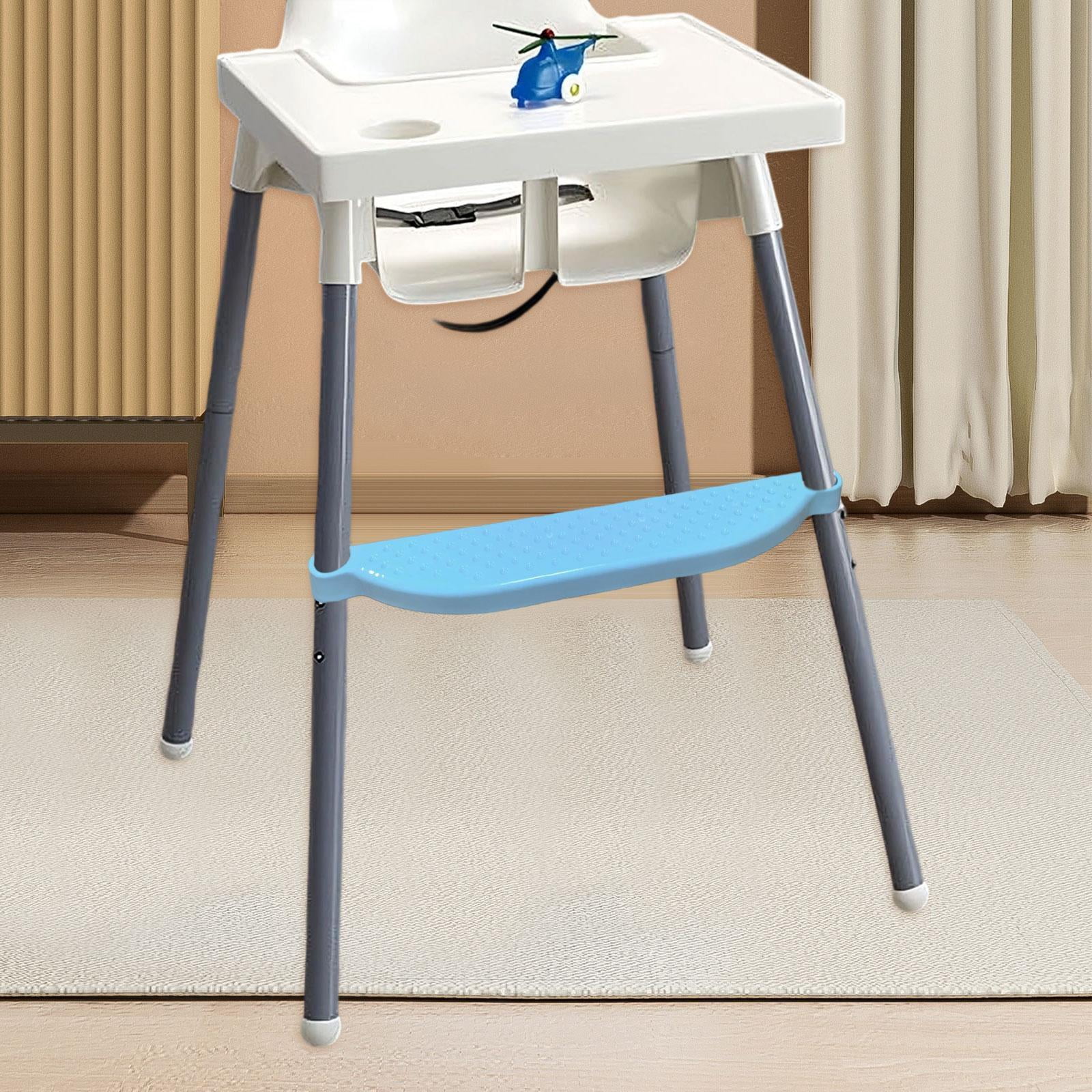 Zxpjkyu High Chair Foot Rest Accessory Easily Install Dining Room Restaurant Nonslip Blue