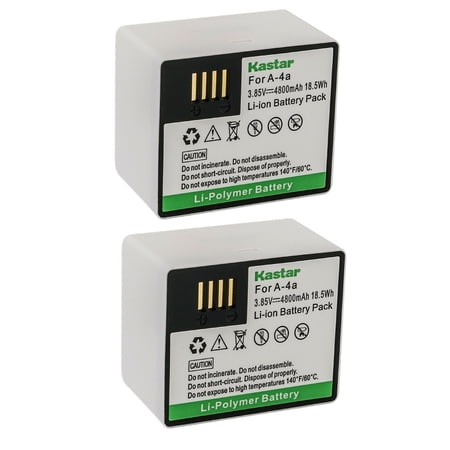 Kastar 2-Pack Battery Replacement for Arlo A-4 Arlo A-4a A4A Arlo VMC4040 Arlo 308-10069-01 Battery Arlo VUR0917968517039CN Netgear Ultra + VMS5140 VMS5140-100NAS VMA5400-10000S Cameras