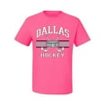 thumbnail image 2 of Wild Bobby City of Dallas Hockey Fantasy Fan Sports Men's T-Shirt, Neon Pink, XX-Large, 2 of 5
