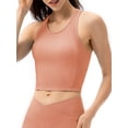 thumbnail image 1 of Eccomum Women Yoga Tank Tops with Built in Bra Crop Sports Vests for Workout Running Gym Home, 1 of 7