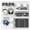 White, variant on Pegboard Combination Kit, 25.2" x 25.2" Wall Mounted Storage Set with 4 Pegboards & 20 Accessories Hanging, Peg Boards Organizer