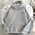 thumbnail image 1 of Sudadera Con Capucha De Terciopelo Con Estampado De Saturno Casual De Moda Para Hombres Manga Larga Para Parejas Sudaderaspangjing, 1 of 4