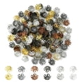 thumbnail image 1 of 300PCS 6Colors Iron Bead Caps Mixed Color 10x4mm 50pcs/color, 1 of 5