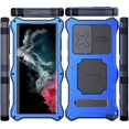 thumbnail image 2 of Compatible with Samsung S22Ultra Metal Case, Military-Grade Drop Protective Case Full-Body Dual Layer Rugged Heavy Duty Phone Cases Kickstand Shockproof Bumper CaseFor Samsung Galaxy22ultra case, 2 of 6