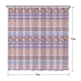 thumbnail image 5 of Purple Pioneer Flower Striped Pattern Shower Curtain 72"x72" ,Bathroom Decorative Shower Curtains Set with 12 Hooks,Modern Waterproof Washable Shower Curtain, 5 of 6