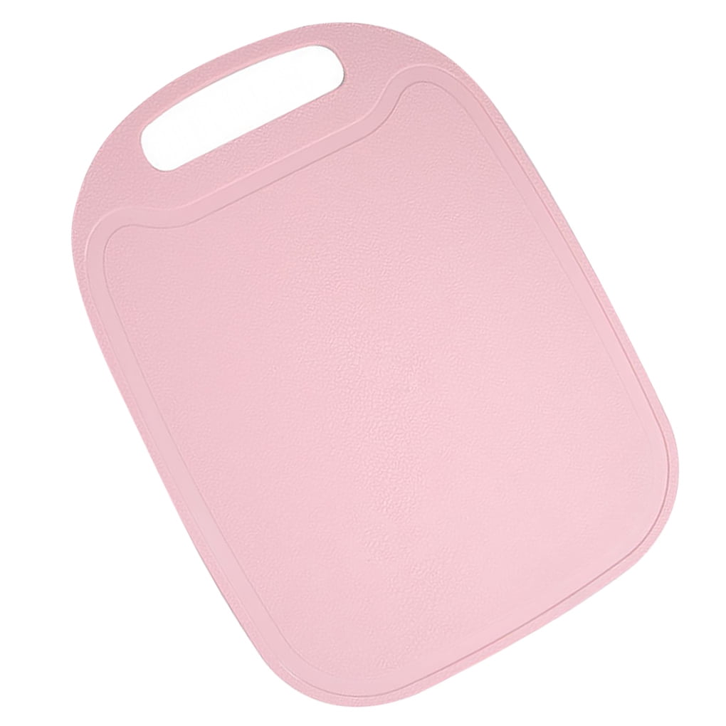 Jooan Chopping Board Plastic Kids Fruits Vegetables slicing Board Kitchen Cooking Utensil, 126427, Pink