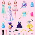thumbnail image 7 of Jacone Magnetic Dress Up Dolls, Magnetic Princess Dress Up Paper Dolls, Magnetic Dress Up Dolls for Girls Learning Created Imagine Set Birthday Gift, 7 of 7