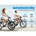 thumbnail image 2 of 24" Electric Bike for Woman, 748W Motor, 22MPH Assist in Exercise EBike, 36V 10Ah Removable Battery, 40+ Mile Range, 24"x2" Anti-Puncture Tires, UL2849, Blue, 2 of 9
