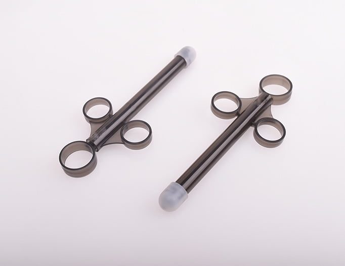 2-Pack Lube Applicator Injectors – Reusable, Smooth Tip, 10ml Scale, For Men & Women, Grey