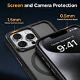 thumbnail image 5 of Atgdluk® Magnetic for iPhone 12 Pro Case, Compatible with MagSafe Shockproof Phone Cover with Raised Camera Protection, Black, 5 of 7
