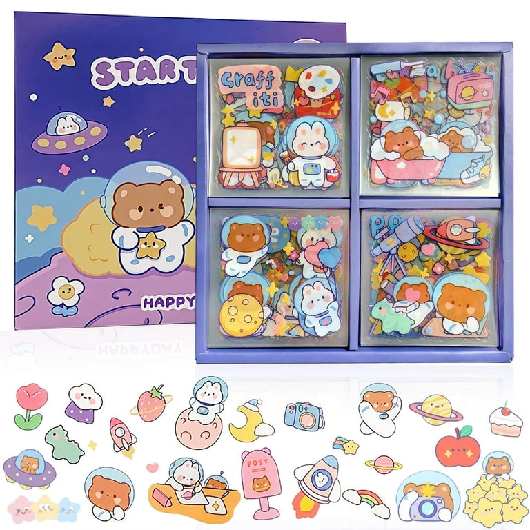  800PCS Cute Stickers for Journaling Aesthetic Kids Stickers  Cute Girl Theme Washi Stickers for Bullet Junk Journal Waterbottle DIY  Craft Scrapbooking Notebook（100Sheets） : Toys & Games