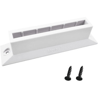 Myard Level Baluster Connectors for Deck Scenic Frontier Glass Balusters (10-Pack, for Thickness: 5/16", Width: 4", White)