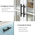 thumbnail image 3 of 10 Pack| 2.5 Inch Hole Centers Flat Black Modern Cabinet Handles, Cupboard Pulls Kitchen Cabinet Hardware T Bar Handle Dresser Pulls, 2.5 Inch Drawer Pulls, 3 of 4