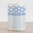 thumbnail image 2 of Polka Dots Ceramic Toothbrush Holder, Blue Polka Dots Pattern Modern in Boys Colors Vintage Design Print, Decorative Versatile Countertop for Bathroom, 4.5" X 2.7", White Blue, by Ambesonne, 2 of 4
