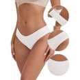 thumbnail image 3 of DARING DIVA Women's Cotton Underwear Basic Briefs 5Pcs L Gray, White, Black, Pink, Beige, 3 of 6