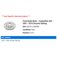 thumbnail image 2 of Front Brake Rotor - Compatible with 2007 - 2010 Chrysler Sebring 2008 2009, 2 of 2