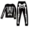 thumbnail image 4 of JAJAHO Halloween Kids Pajamas Girls Boys Skeleton Pajama Long Sleeve Top And Pant 2 Piece Pjs 2-10Y, 4 of 4