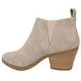 thumbnail image 2 of Soda Women Ankle Boots Slip On Booties V Cut Shaft Pointed Toe ARMORY-S Beige Taupe 6.5, 2 of 3