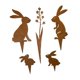 thumbnail image 3 of Estaca de Conejo de Pascua para Jardín, Adorno de Metal para Decoración de Patio, Ideal para Aceras Y ., 3 of 9