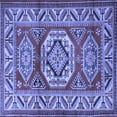 thumbnail image 1 of Ahgly Company Machine Washable Indoor Square Persian Blue Traditional Area Rugs, 5' Square, 1 of 4