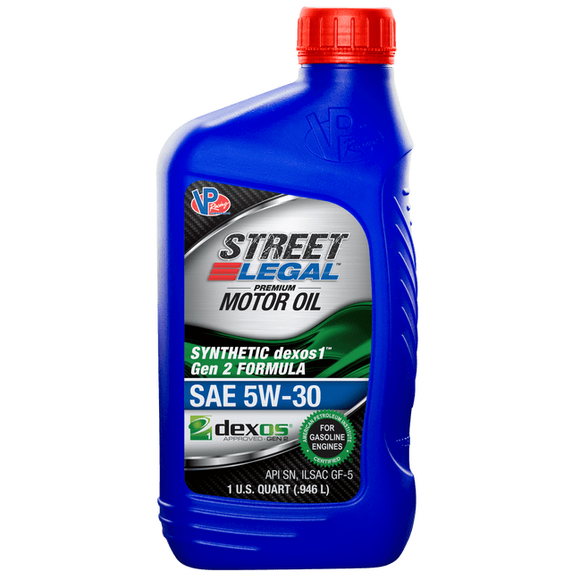VP Racing Fuels Oil VP3953543 Street Legal; SAE 5W-30; Synthetic; 1 Quart Bottle; Single