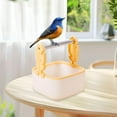 thumbnail image 6 of CarpNettore Desktop Bird Training Stand Portable, Easy to Clean, Parrot Game Stand Tabletop Bird Perch for Parakeets, Cockatiels, Parrots Yellow, 6 of 7