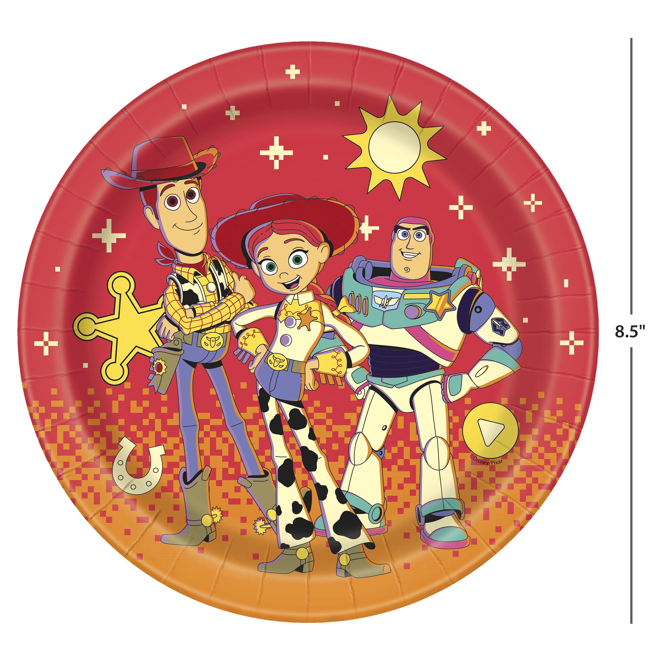 Toy Story 8 Count 8.5IN Multicolor Dinner Paper Plates