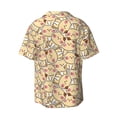 thumbnail image 4 of Goofa Cute Cats 4 Printed Men's Casual Short-sleeved Shirt,Lightweight Breathable Button-down,Summer Casual men's top,Versatile Fashion shirt-XX-Large, 4 of 7