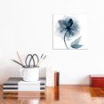 thumbnail image 2 of AatoeaX "Indigo Bloom I" Canvas Print Modern Wall Art Canvas Poster – Aesthetic Print for Home, Office, or Apartment Decor,12"x18"or18"x12",Black Frame, 2 of 4