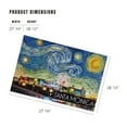 thumbnail image 3 of Lantern Press 1000 Piece Jigsaw Puzzle, Santa Monica, California, Santa Monica Pier, Starry Night, 3 of 5