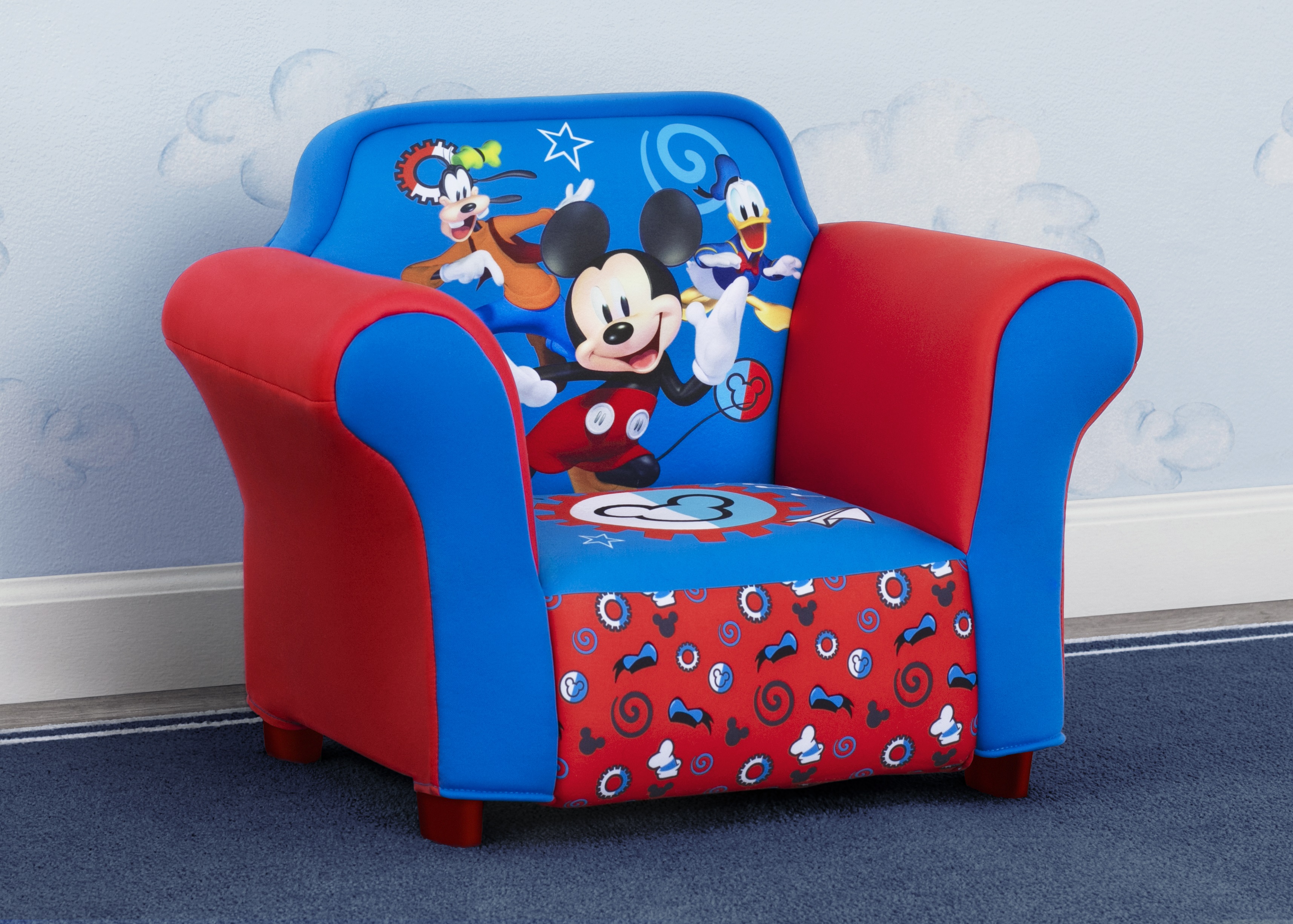 Disney Mickey Mouse Kids Upholstered Chair with Sculpted Plastic Frame by Delta Children - image 3 of 6
