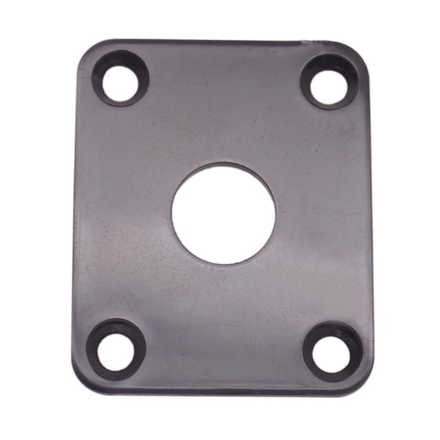 Paquete de 3 placas de enchufe de guitarra negras Sunnimix Placa de zócalo de guitarra rectangular
