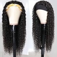 thumbnail image 3 of Pelucas largas y negras para mujer, pelo ondulado Natural, pelucas sintéticas de moda (gorro de peluca gratis), 3 of 5
