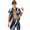 Blue Black Geometric Golf Ball, variant on Psesaysky Men’s 2Piece Tracksuit,Psychedelic Mushroom Hawaiian Matching Sets for Summer,Button Down Shirt and Shorts Set with Baseball Hats