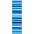 thumbnail image 6 of Crayola Stripe 2'7" x 9'3" Blue Runner Rug by Well Woven, 6 of 7