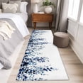 thumbnail image 4 of Runner Rug 2'x6', Blue Eucalyptus Washable Non-Slip Hallway Runner Rugs, Weeping Botanical Leaf Watercolor Bedside Rugs Floor Mats Carpet Runners for Kitchen Bathroom Laundry Room, 4 of 8