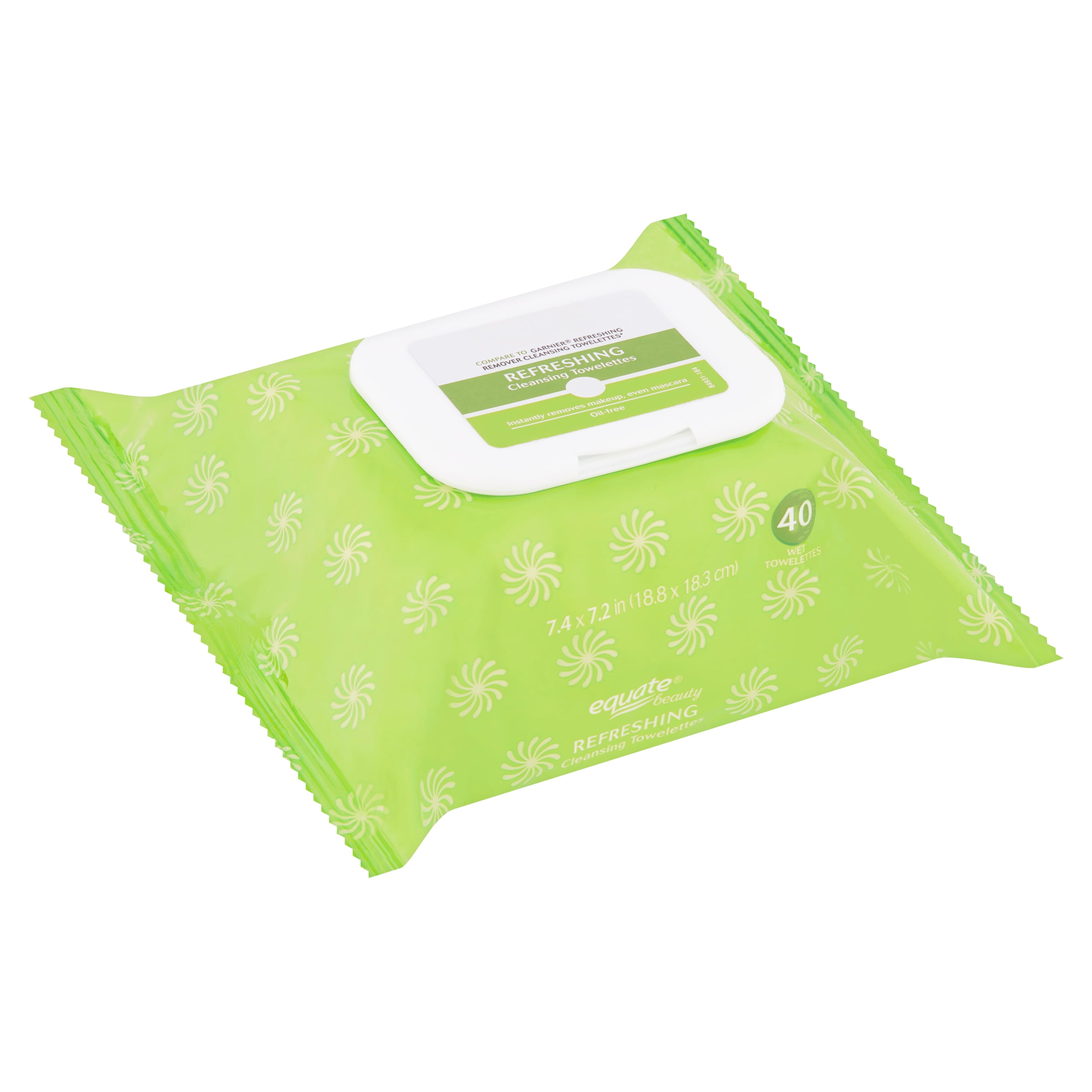 Equate Beauty Refreshing Cleansing Wipes, 40 count