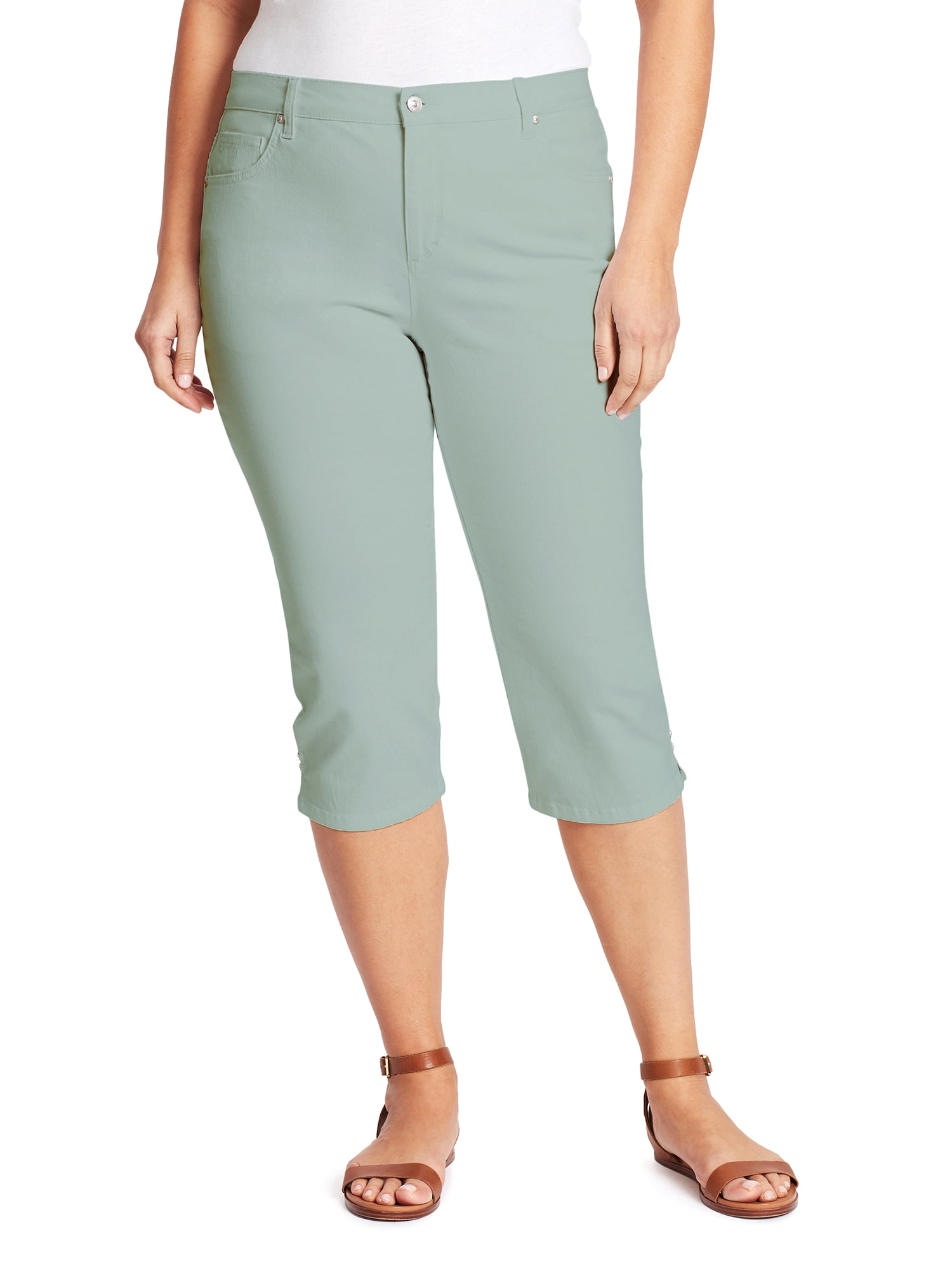 gloria vanderbilt amanda capris plus size