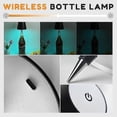 thumbnail image 3 of Lámpara inalámbrica para botellas, nueva luz RGB recargable con atenuación continua para botellas de vino (modelo 2024), lámpara LED táctil para botellas de vino para bares y restaurantes., 3 of 4