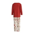 thumbnail image 4 of Kmbangi Family Matching Christmas Pajamas Cartoon Tops with Pants/Jumpsuit, 4 of 9
