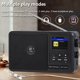 thumbnail image 5 of Radio de Red Portátil +/FM, Altavoz Inalámbrico Bluetooth con Pantalla LCD, Reloj Despertador, Temporizador de Apagado Automático, 5 of 5