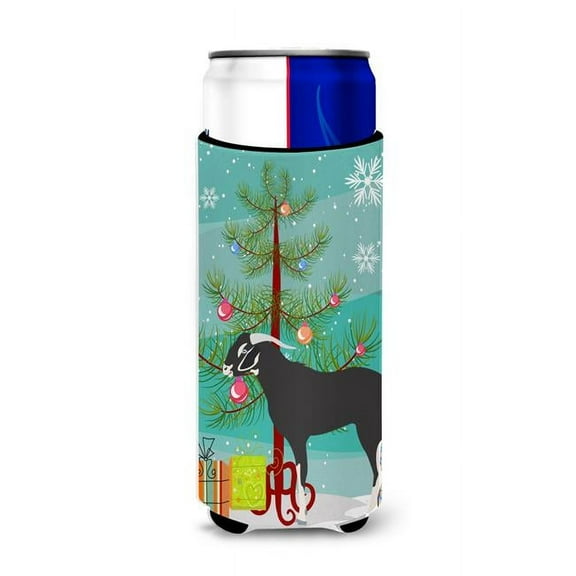 Carolines Treasures BB9251MUK Black Bengal Goat Christmas Michelob Ultra Hugger for Slim Cans