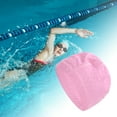 thumbnail image 2 of Unique Bargains 1 Pc Breathable Pleated style Swimming Cap Pink, 2 of 6